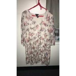 Rue21 Cross-neck Floral Dress